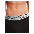 Calvin Klein 3 Pack Boxer Briefs Steel Cotton - Black