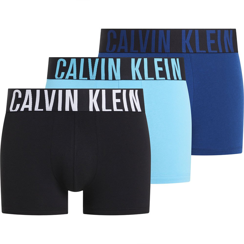 Calvin Klein Underwear 3 Pack Intense Power Cotton Boxers - Navy/Black/Blue