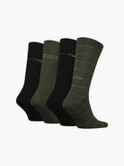 Calvin Klein 4 Pack Crew Socks Gift Set - Dark Olive Combo