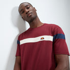 Ellesse Men's Caserio Burgundy T-Shirt