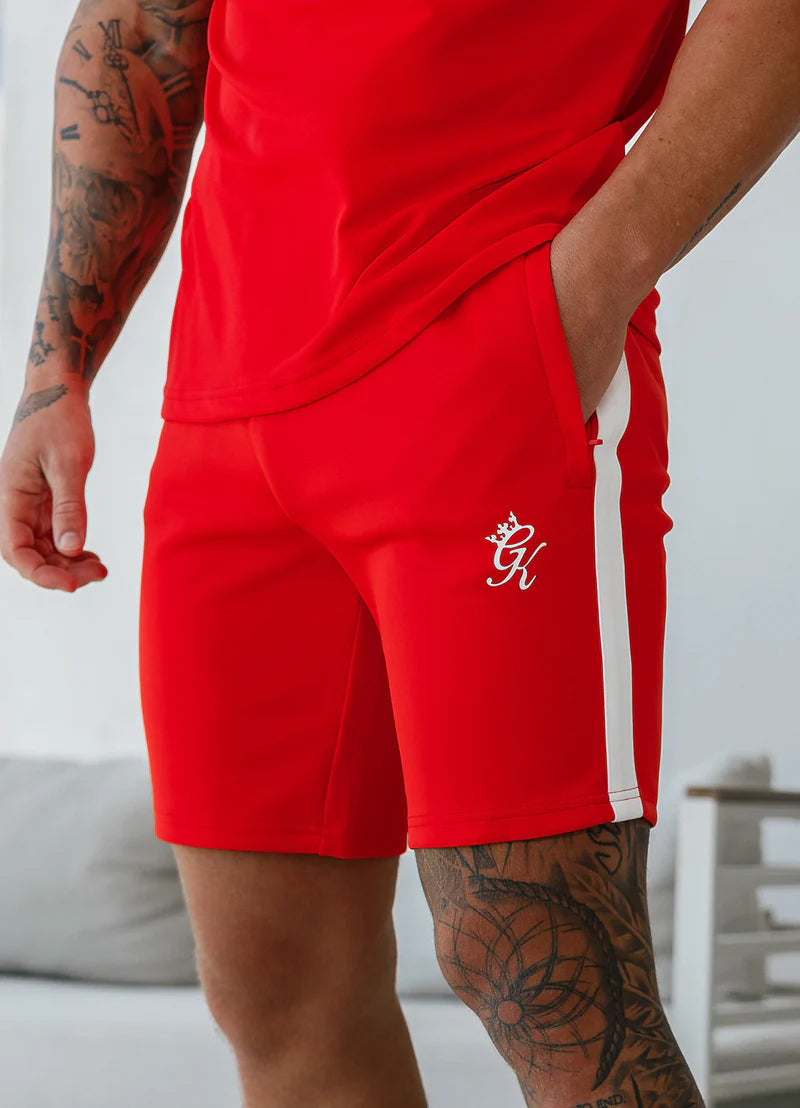 Gym King Core Plus Poly Short - Chilli Red