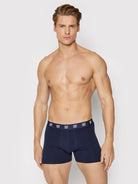 CR7 3-Pack Men's Cotton Fashion Trunk - Navy / Grey / White