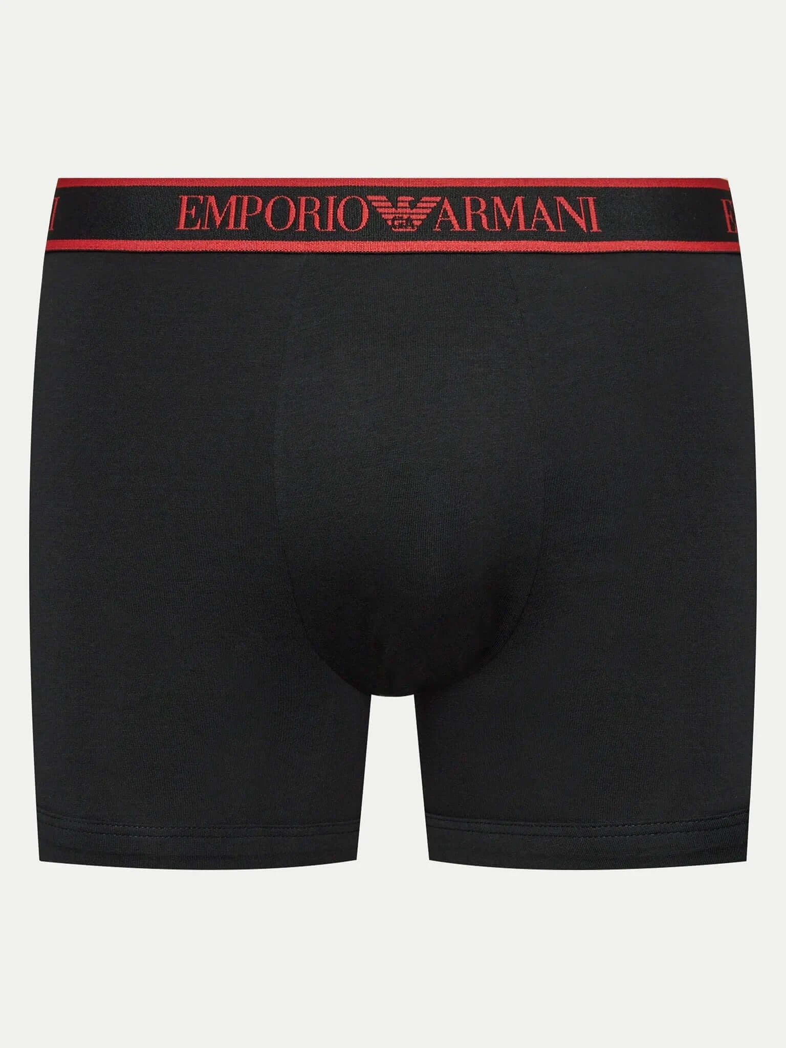 Emporio Armani 3 Pack Boxer Briefs - Black, Multi Coloured Waistbands