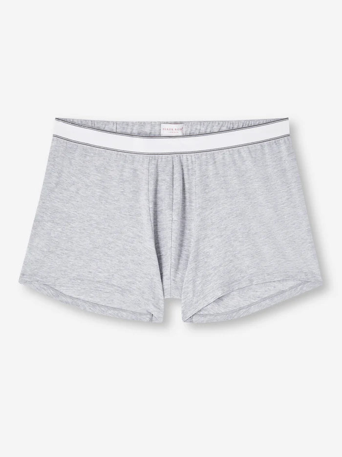 Derek Rose Men's Ethan Micro Modal Stretch Hipster / Boxer Briefs - Silver