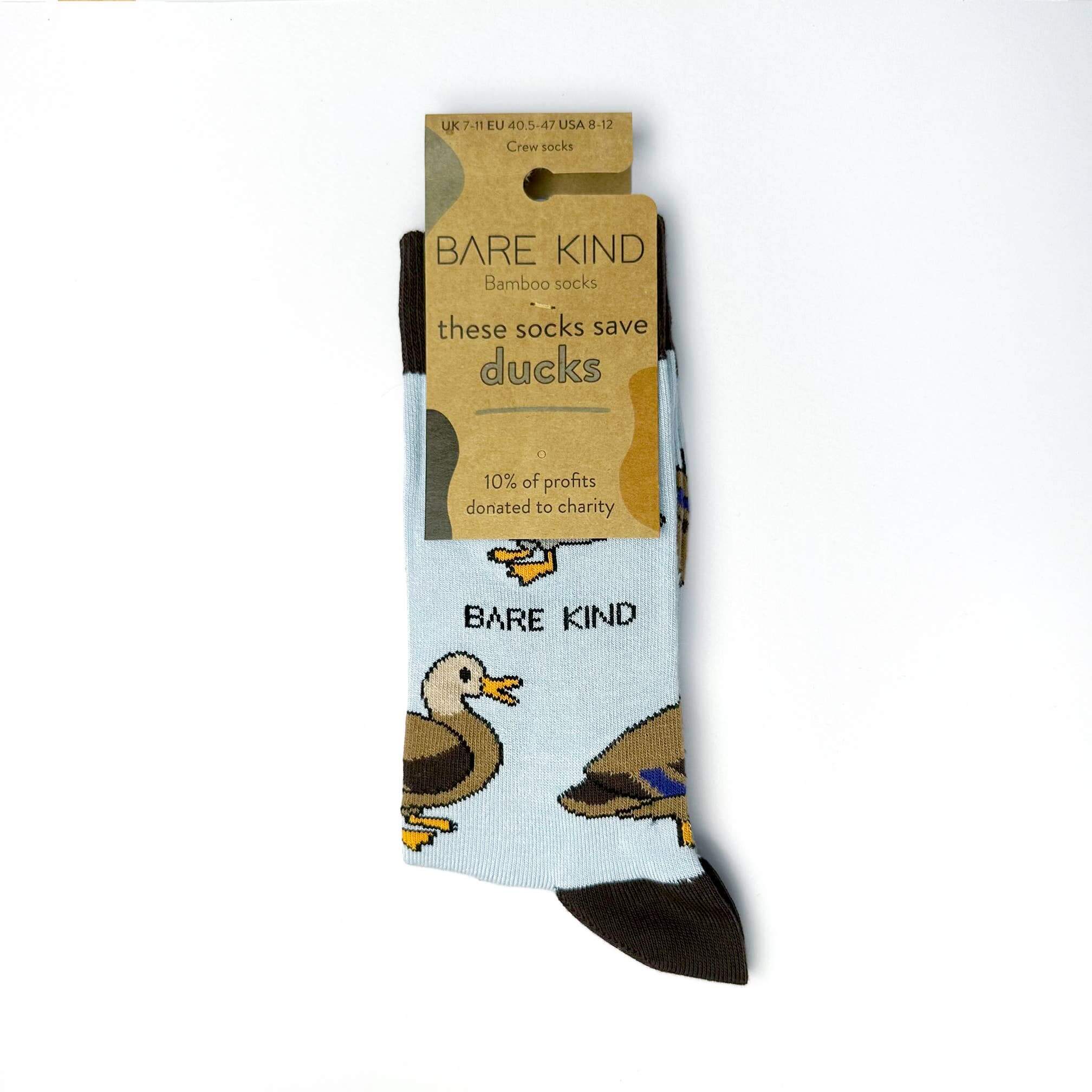 Bare Kind Save the Ducks Bamboo Socks, Blue