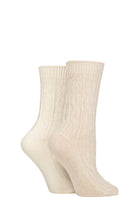 Pringle Ladies 2 Pack Cashmere and Merino Wool Blend Luxury Socks - One Size (4-8)