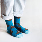 Bare Kind Socks - Save The Walrus Bamboo Socks | Navy