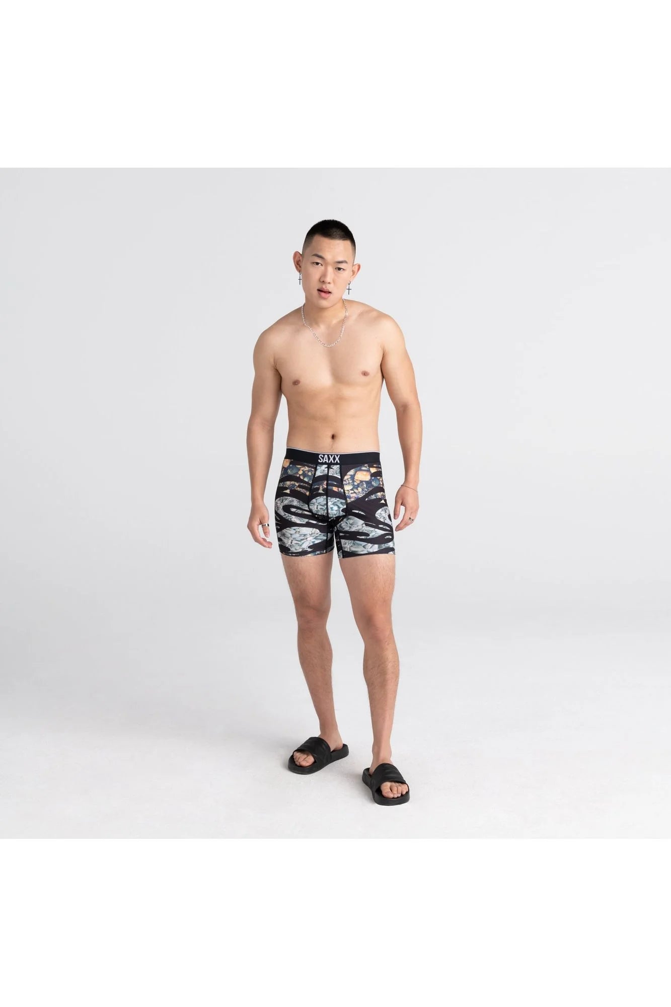 Saxx Underwear Volt Breathable Mesh Men's Boxer Briefs - Ripple Camo