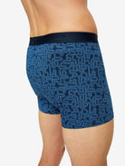 Derek Rose Men's Trunks - Navy Geometric Pima Cotton