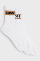 Boss 3 Pack Cotton Socks Gift Box -White