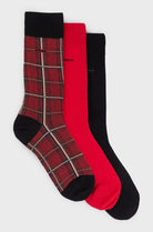 Boss 3 Pack Sock Gift Box - Black/Red