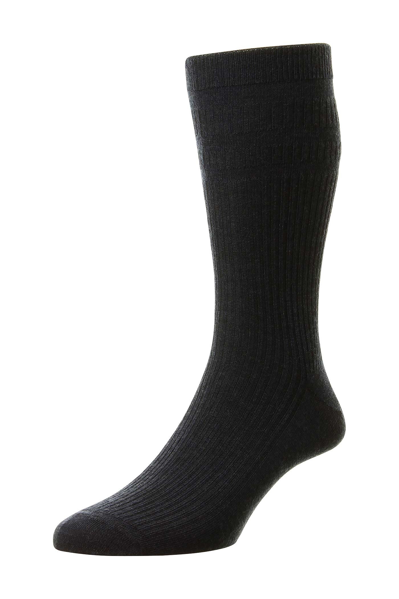 HJ Hall Wool Softop Socks, HJ90 Pack of 3, One Size, Black