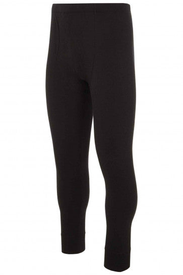 HJ Hall Cotton Rich Thermal Long Johns - Black