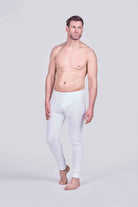 HJ Hall Cotton Rich Thermal Long Johns - White