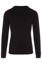 HJ Hall Cotton Rich Thermal Long Sleeve Top - Black