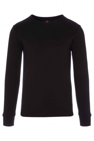 HJ Hall Cotton Rich Thermal Long Sleeve Top - Black