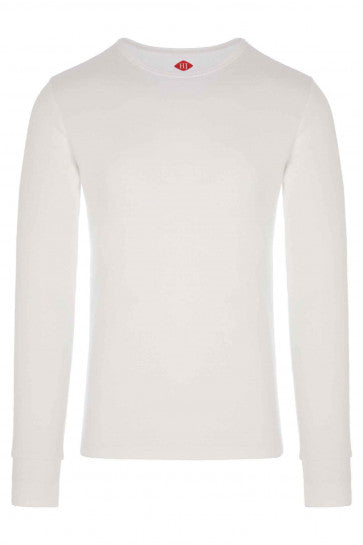 HJ Hall Cotton Rich Thermal Long Sleeve Top - White