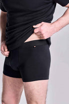 HJ Hall 2 Pack Cotton Stretch Trunks Boxer Short - Black