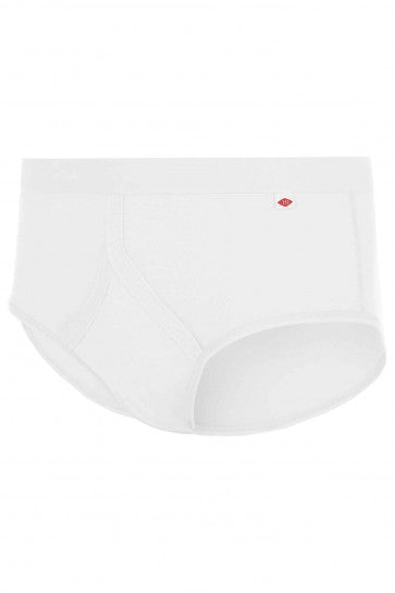 HJ Hall 3 Pack Pure Cotton Fly-Fronts Briefs - White