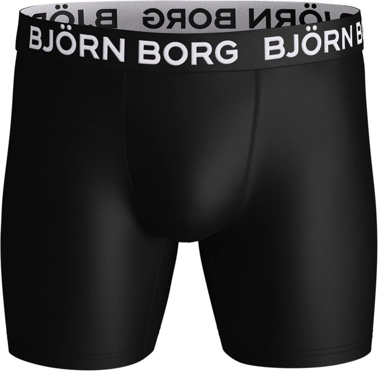 Björn Borg 3 Pack Performance Boxer - Black, Print, Green