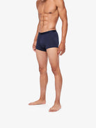 Derek Rose Men's Jack Pima Cotton Stretch Hipster / Boxer Briefs - Navy