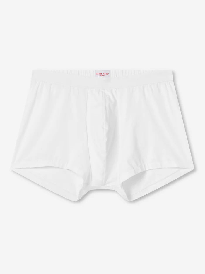 Derek Rose Men's Jack Pima Cotton Stretch Hipster / Boxer Briefs - White