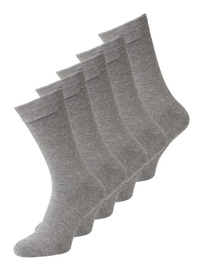 Jack & Jones Jacjens 5 Pack Socks - Light Grey