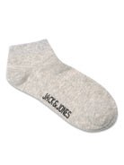 Jack & Jones 10 Pack Ankle Socks - Light Grey