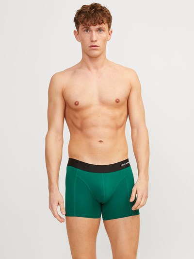 Jack & Jones Jaclucas Bamboo 3 Pack Trunks - Red/Blue/Green