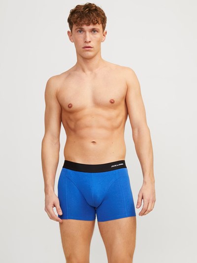 Jack & Jones Jaclucas Bamboo 3 Pack Trunks - Red/Blue/Green