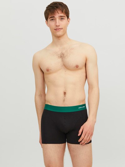 Jack & Jones Jaclucas Bamboo 3 Pack Trunks - Black Multi