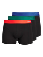 Jack & Jones Jaclucas Bamboo 3 Pack Trunks - Black Multi