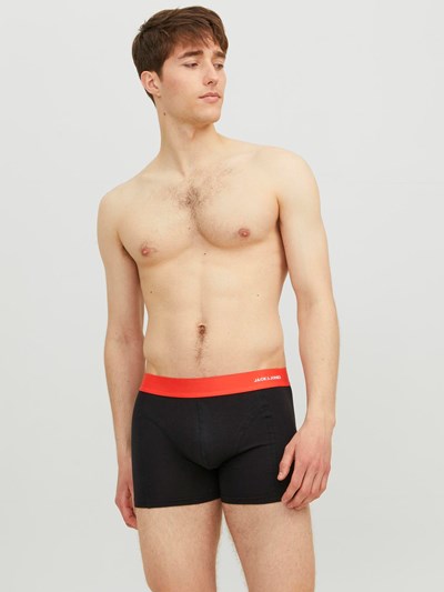 Jack & Jones Jaclucas Bamboo 3 Pack Trunks - Black Multi