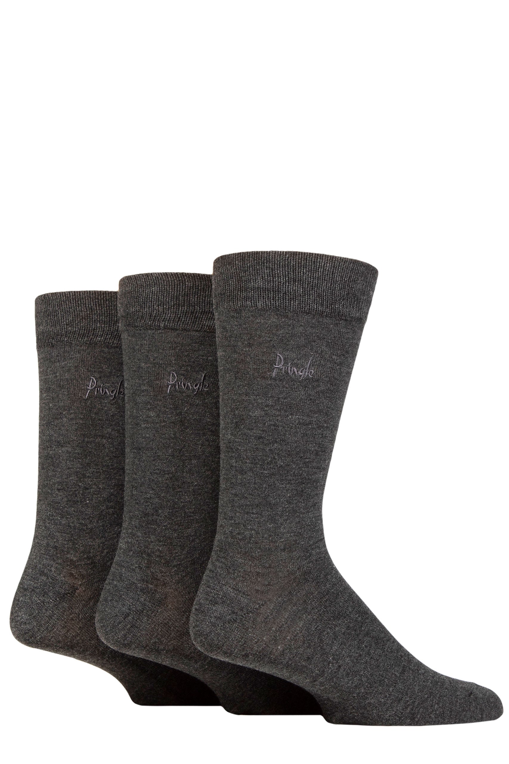 Pringle Men's 3 Pack Plain Super Soft Modal Socks