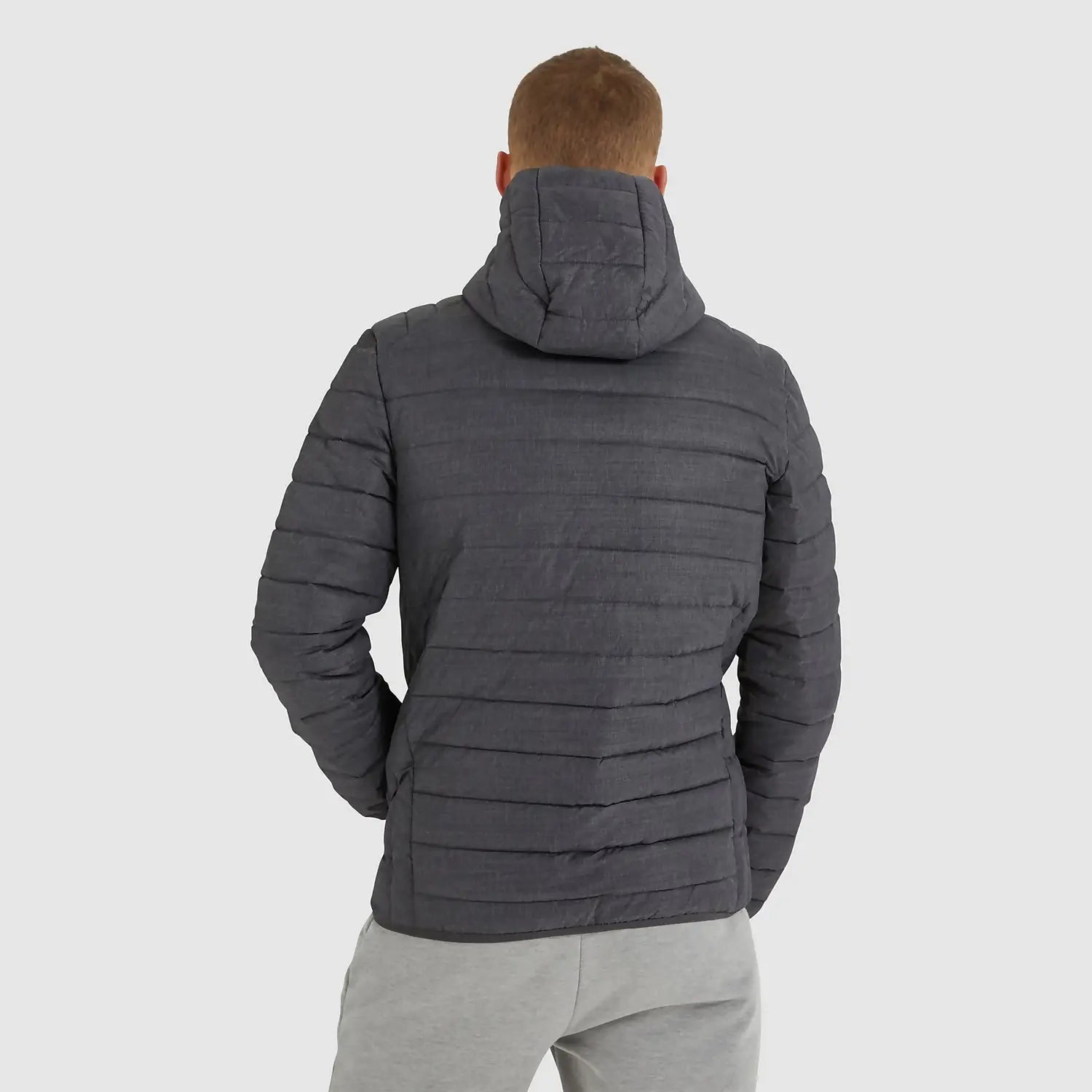 Ellesse Men's Lombardy Padded Jacket - Dark Grey Marl