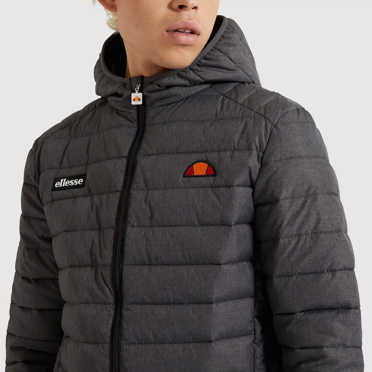 Ellesse Men's Lombardy Padded Jacket - Dark Grey Marl