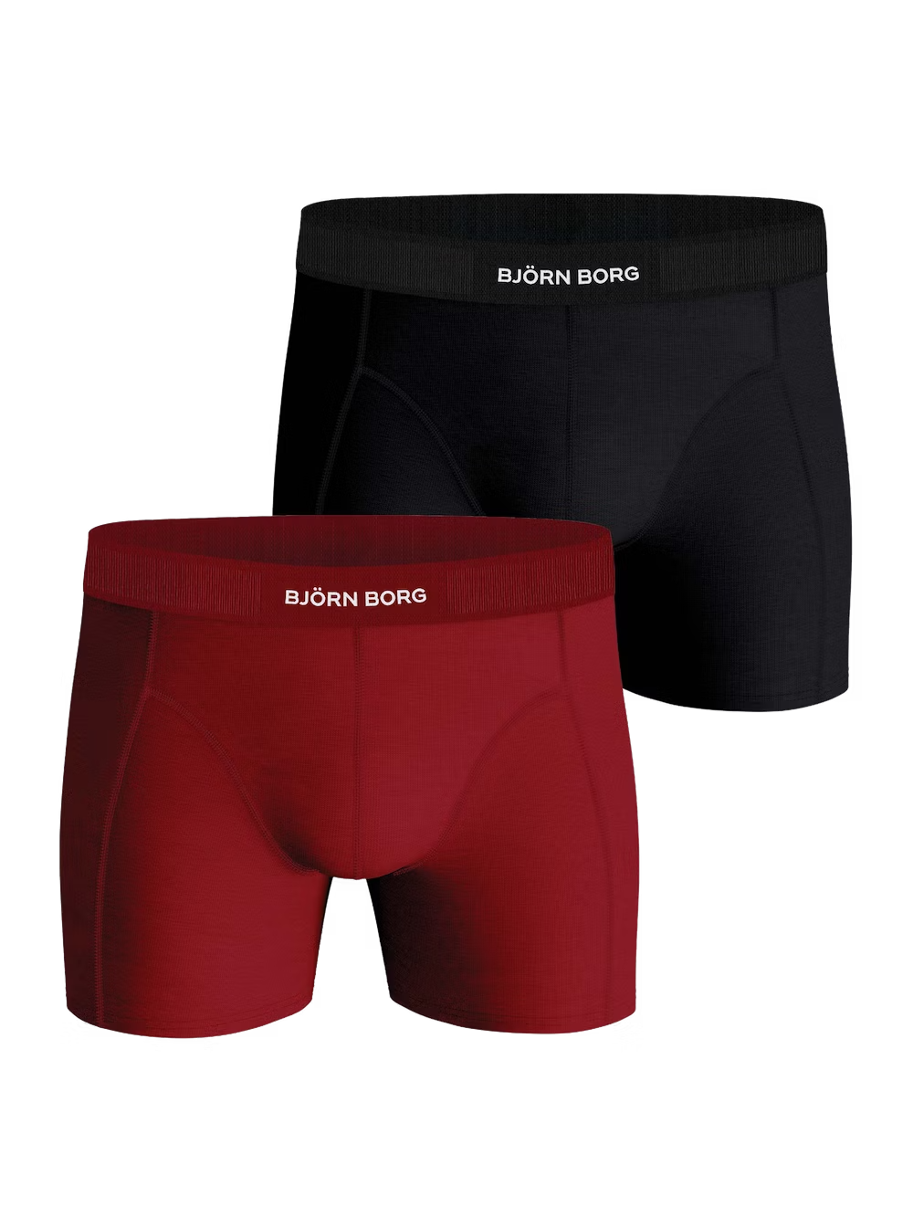 Bjorn Borg Lyocell Boxer 2 Pack - Red/Black