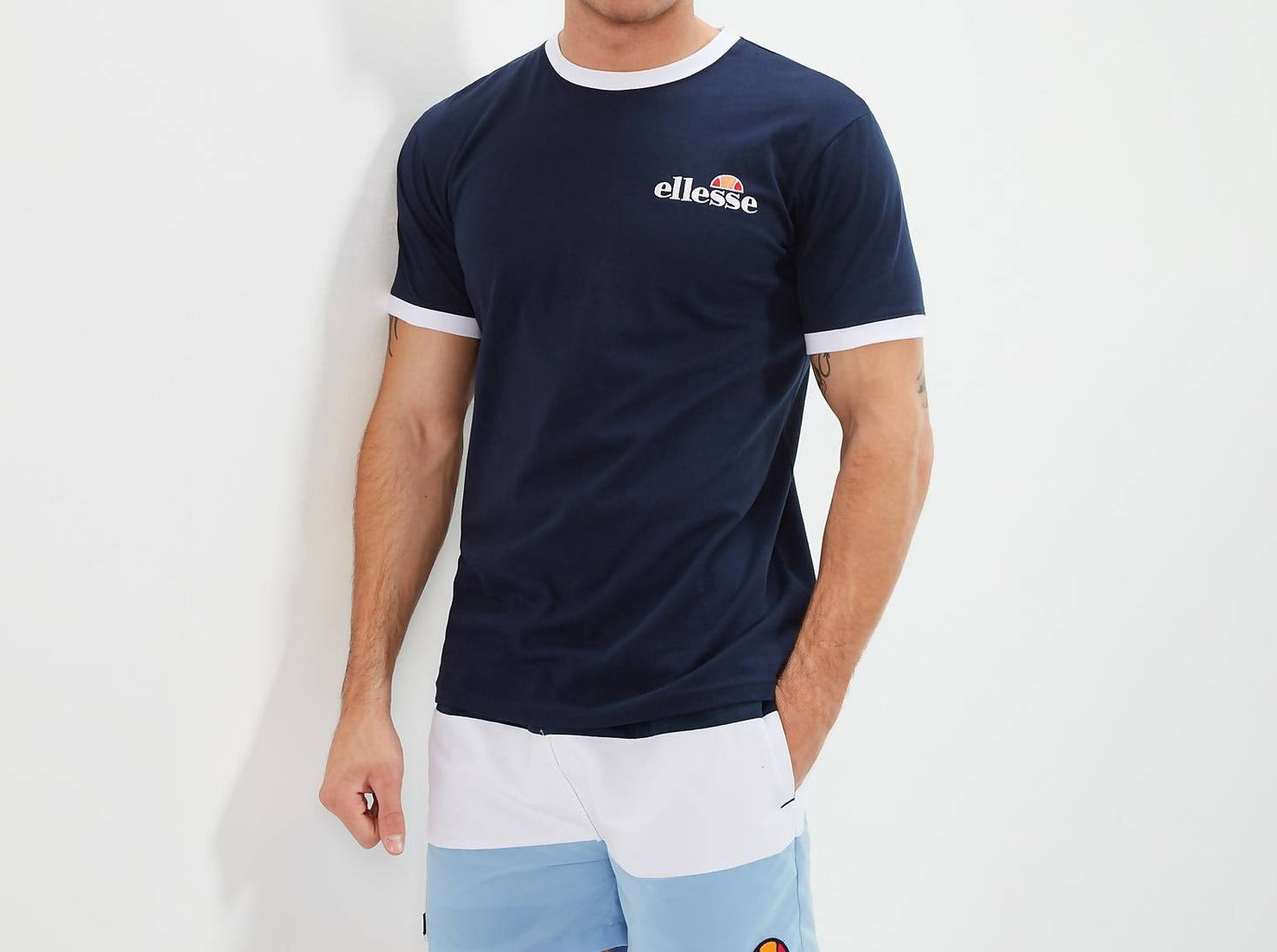 Ellesse Men's Meduno Tee - Navy T-Shirt