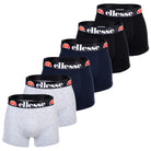 Ellesse Men's Millaro 6 Pack Boxers Multi Black/Grey/Navy Trunks