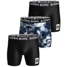 Björn Borg - 3 Pack Performance Boxer, Blue Print / Black - MP003