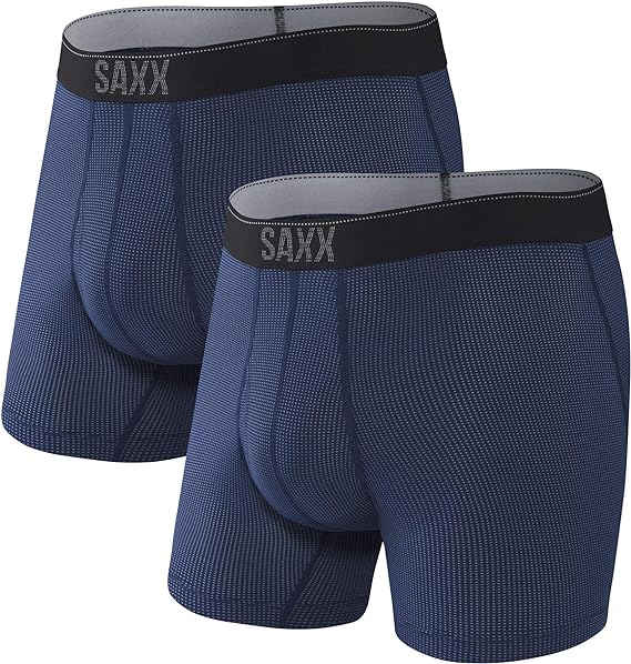 Saxx Quest QDM Boxer Brief Fly 2 Pack - Midnight Blue II