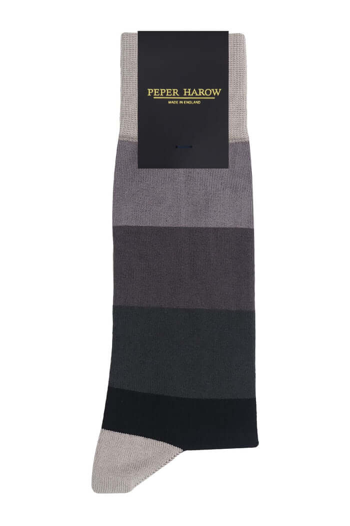 Peper Harow Block Stripe Men's Luxury Socks - One Size ( UK 6-13 )