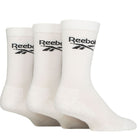 Reebok 3 Pack Unisex Core Ribbed Cotton Crew Socks