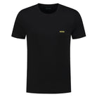 Boss 3 Pack Regular Fit Cotton T-Shirts Logo Embroidered - Navy/White/Black