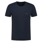 Boss 3 Pack Regular Fit Cotton T-Shirts Logo Embroidered - Navy/White/Black