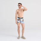 Saxx Underwear Vibe Supersoft 1 Pack Boxer Briefs - Baja Bound Chambray Multi