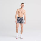 Saxx Underwear Vibe Supersoft 1 Pack Boxer Briefs Castaway- Dark Ink