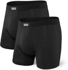 Saxx Undercover 2 Pack Boxer Briefs Slim Fit - Black