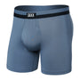 Saxx Underwear Sports Mesh 1 Pack Boxer Briefs - Stone Blue ( 5"- Slim Fit )