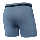 Saxx Underwear Sports Mesh 1 Pack Boxer Briefs - Stone Blue ( 5"- Slim Fit )